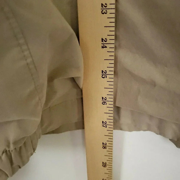 Columbia Full Zip Jacket Men's XL Beige Cream Pockets Windbreaker High Neck - Picture 11 of 12